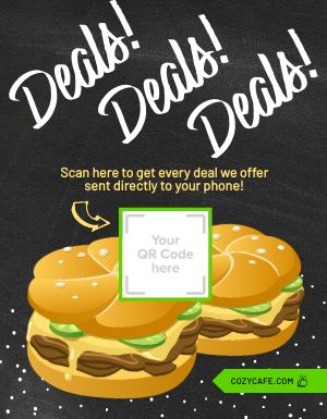 Burger QR Flyer
